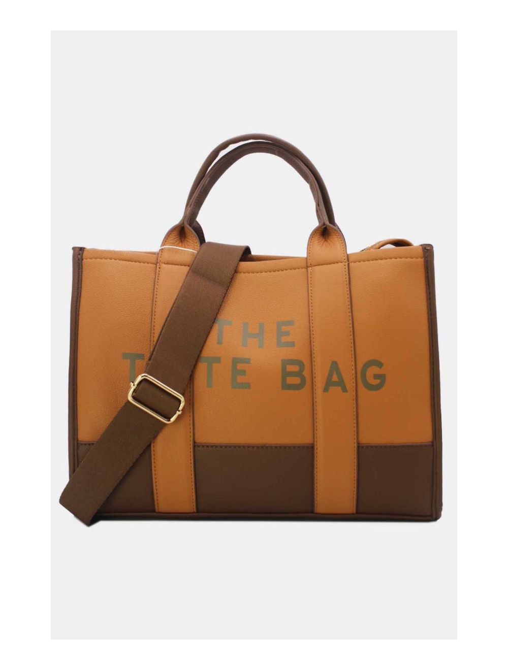 tom&eva Sac Fourre-Tout Effet Cuir Grainé 24B-5947-Brown/Coffee