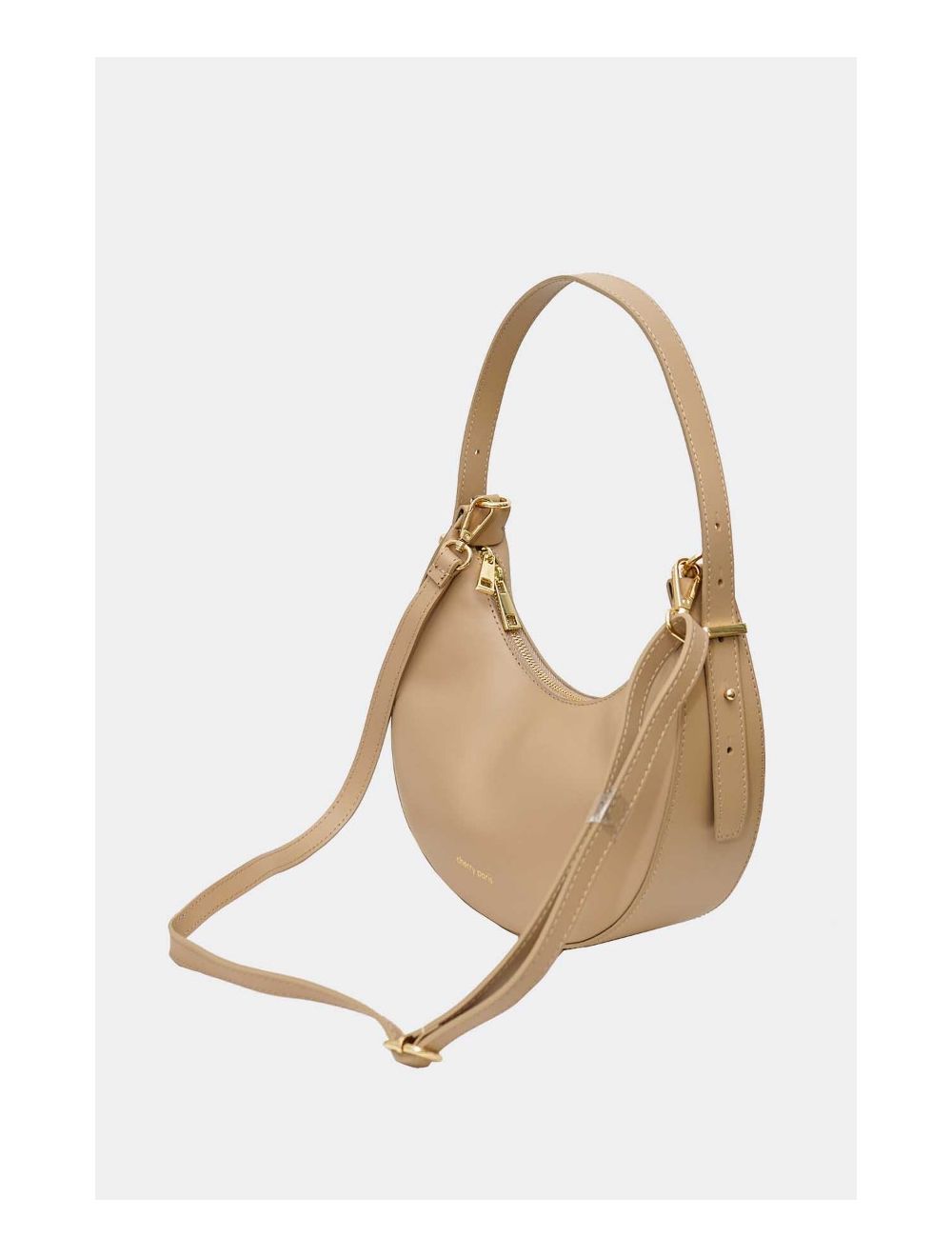 Tom&eva Sac Hobbo Porté épaule En Croûte De Cuir De Vachette ORLANE 4094-Sable