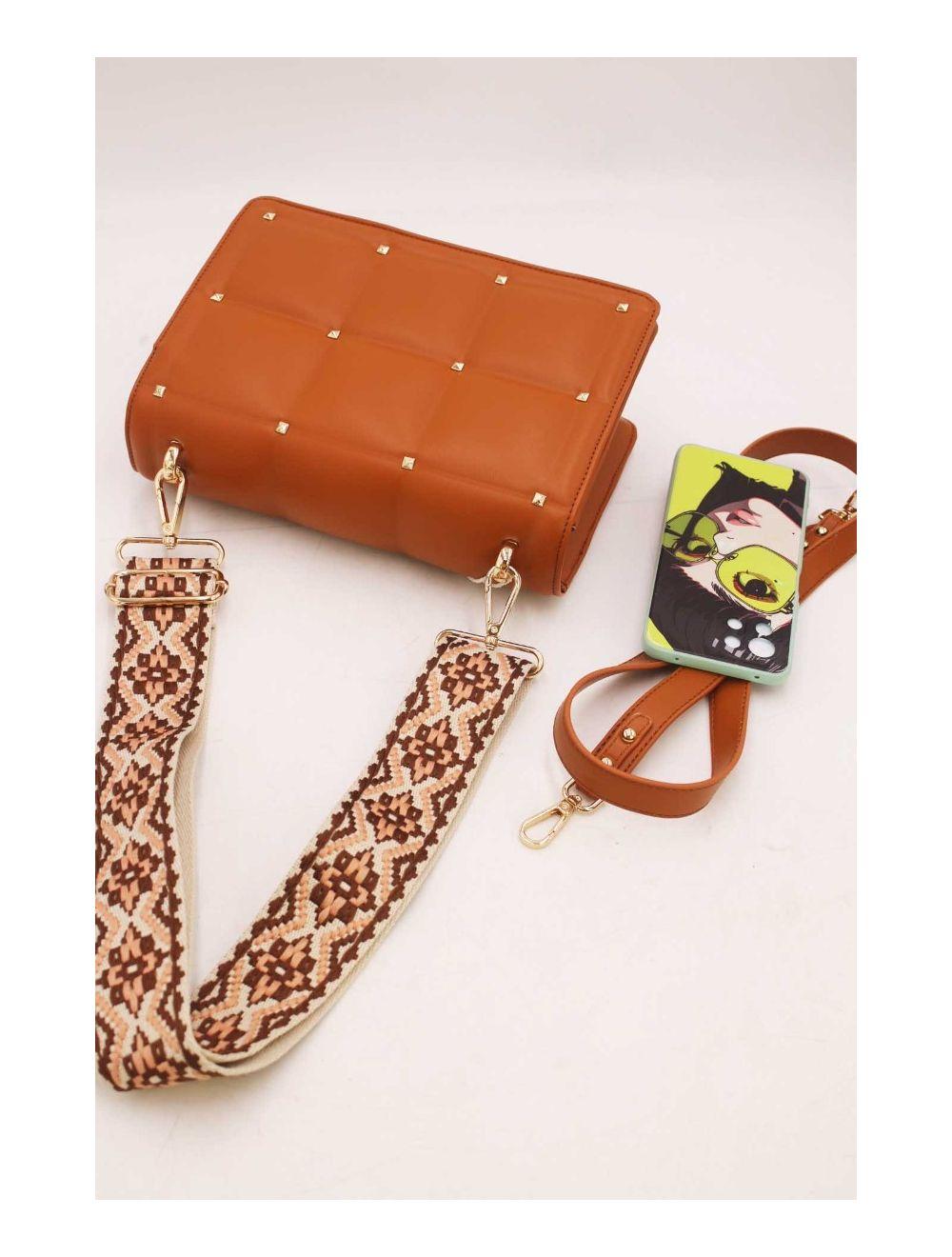 tom&eva Sac Matelassé Avec Sangle Large -6879H-Marron