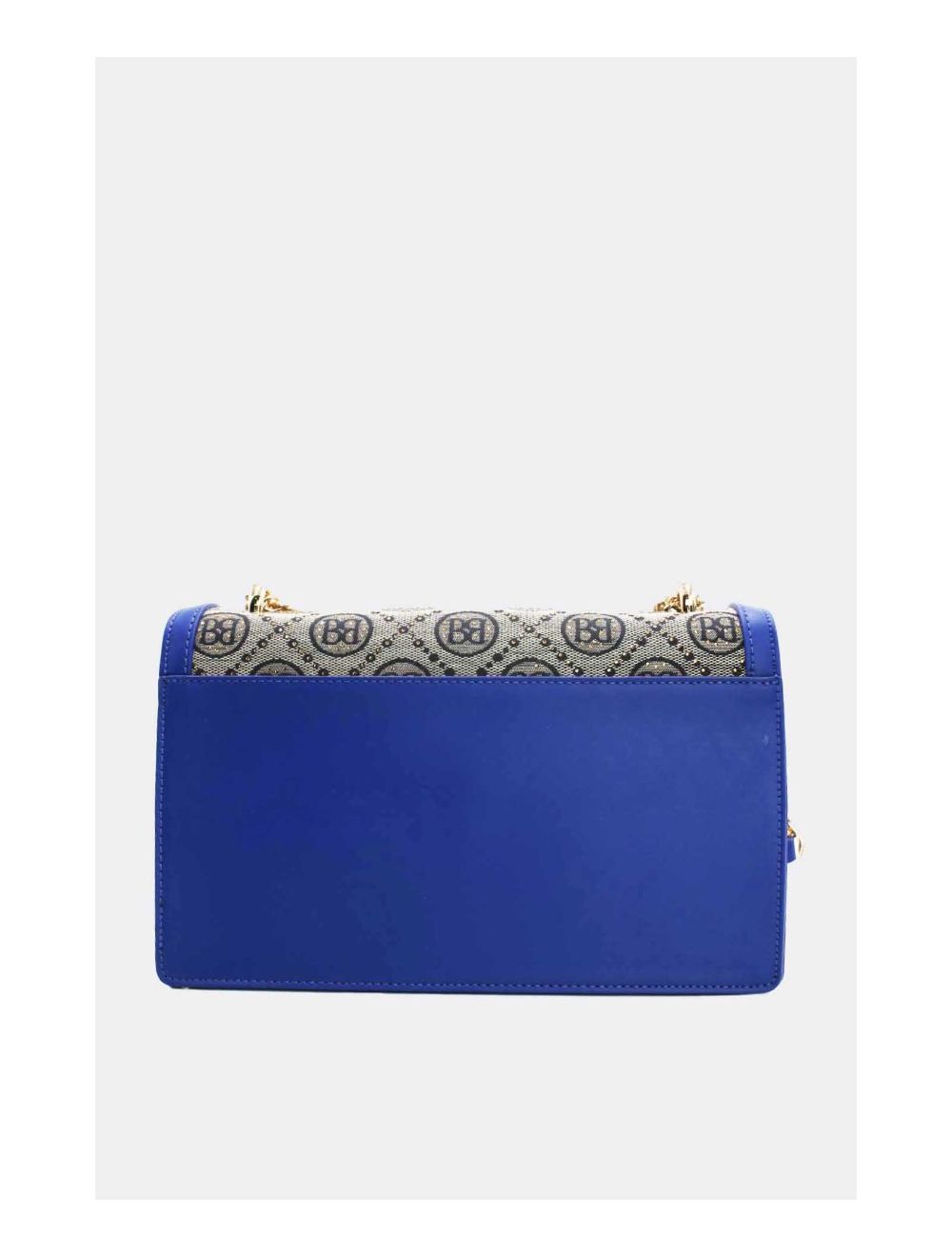 Tom&eva Sac Monogramme Double Porté Avec Bandoulière Chaîne-22B-5672-Blue