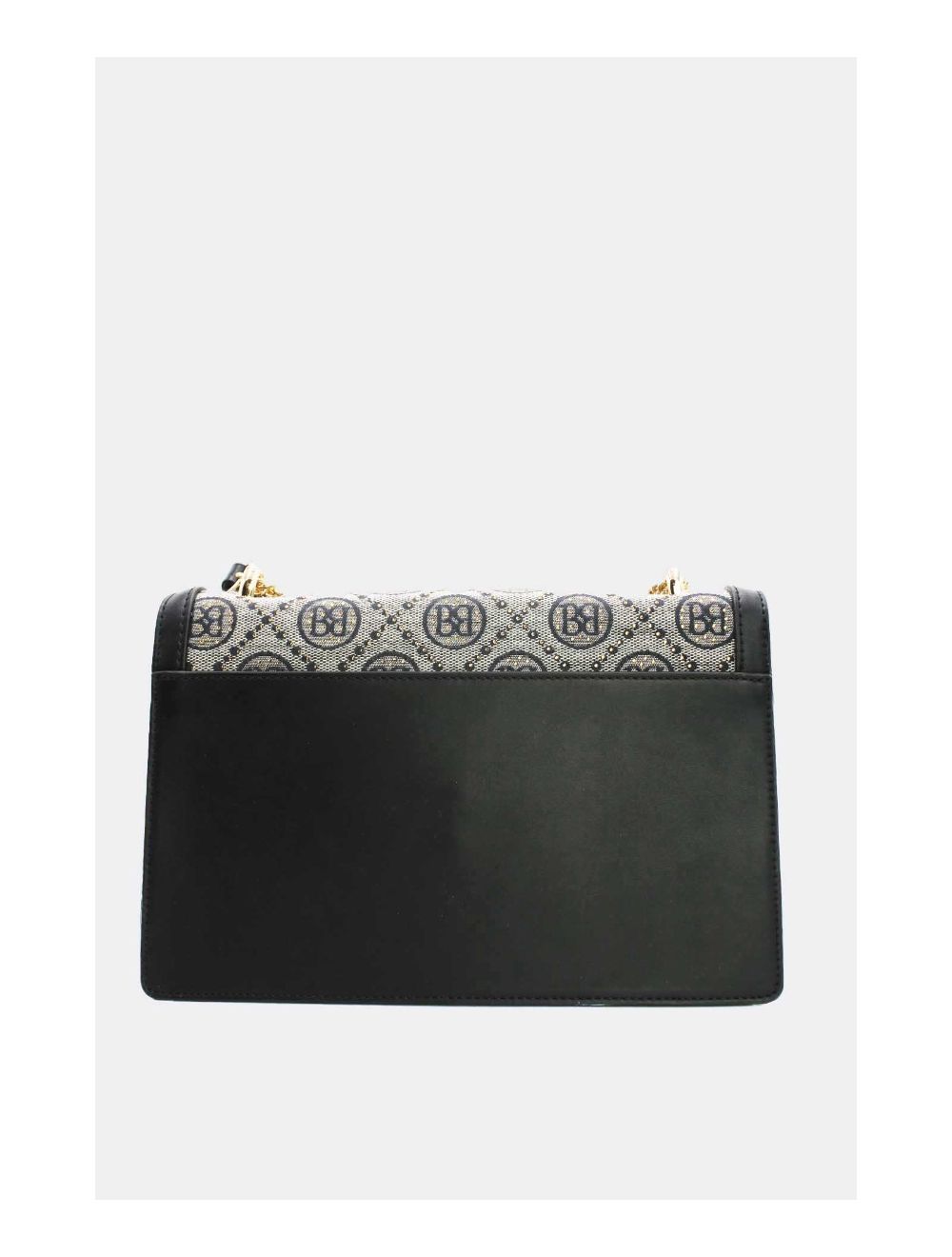 Tom&eva Sac Monogramme Double Porté Avec Bandoulière Chaîne-22B-5672-Black