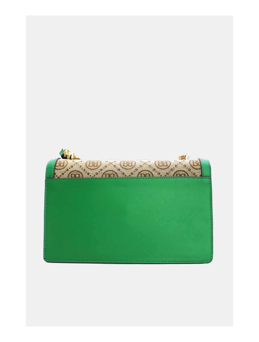 Tom&eva Sac Monogramme Double Porté Avec Bandoulière Chaîne-22B-5672-Green