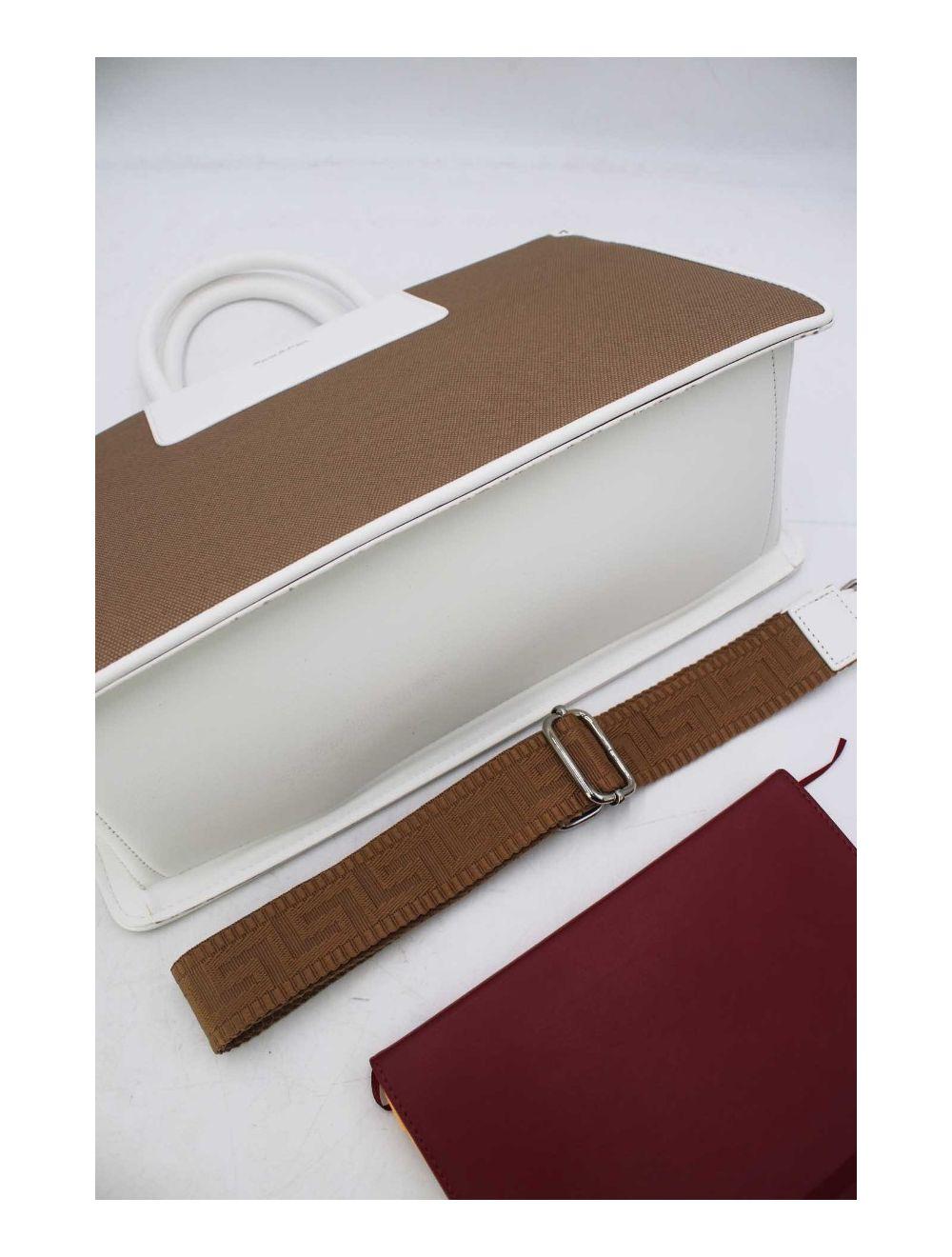 Tom&eva Sac Ordinateur Femme Bi-matière 24B-6003-Apricot/White