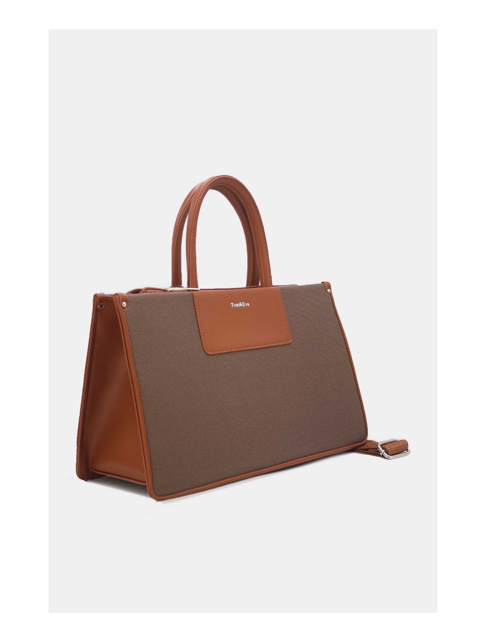 Tom&eva Sac Ordinateur Femme Bi-matière 24B-6003-Coffee/Brown