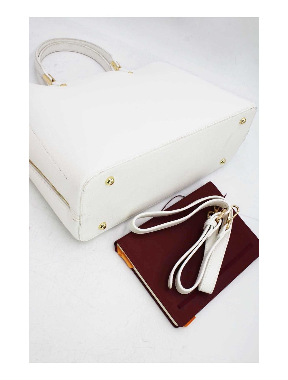 tom&eva Sac Ordinateur Femme Chic 15 pouces REASSORT 6705 -Blanc