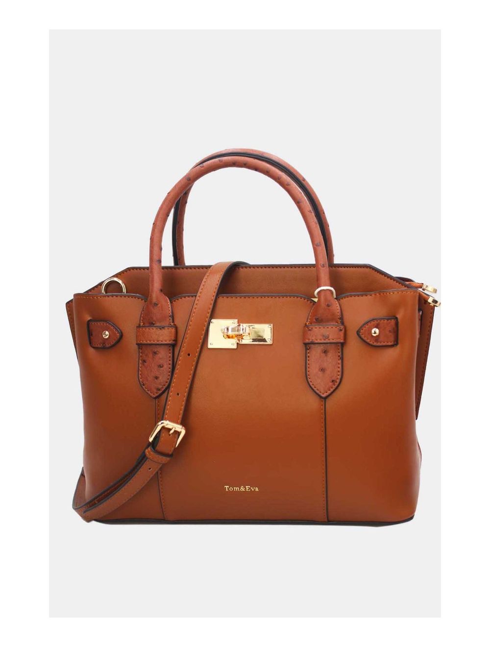 Tom&eva Sac Ordinateur Femme Orné Ceinture 24B-6024-Marron