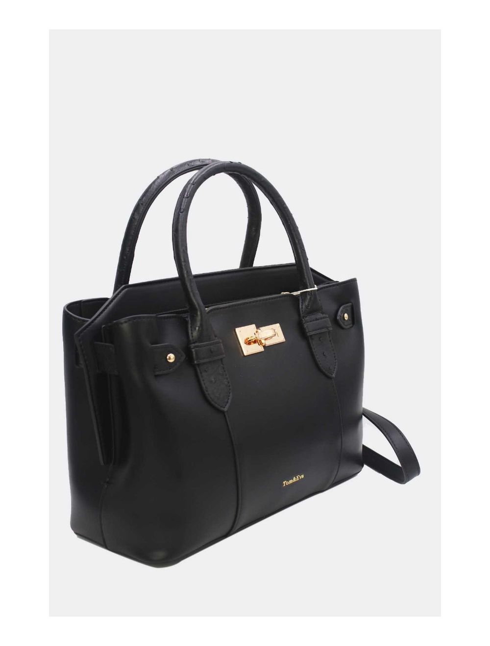 Tom&eva Sac Ordinateur Femme Orné Ceinture 24B-6024-Noir