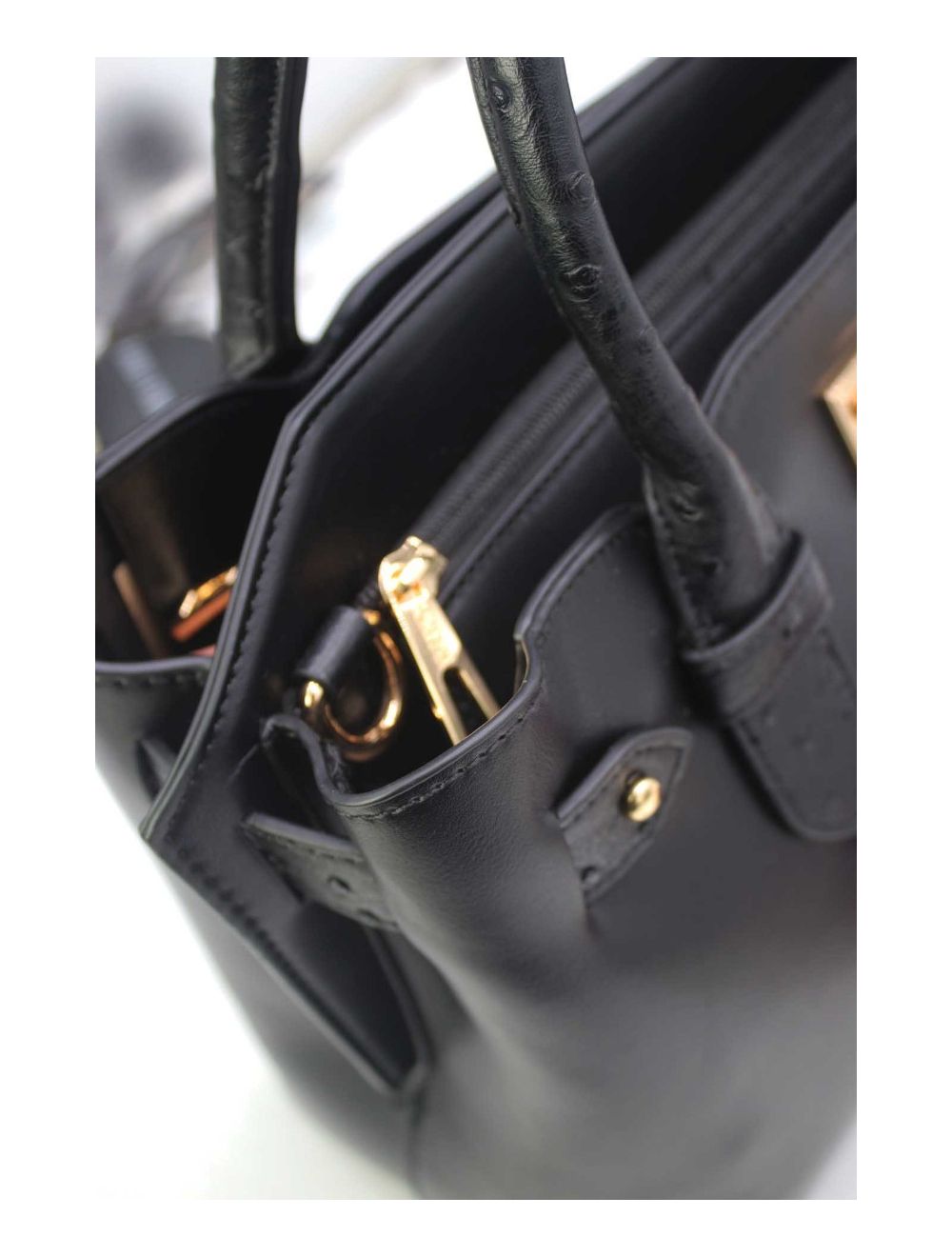 tom&eva Sac Ordinateur Femme Orné Ceinture 24B-6024-Noir