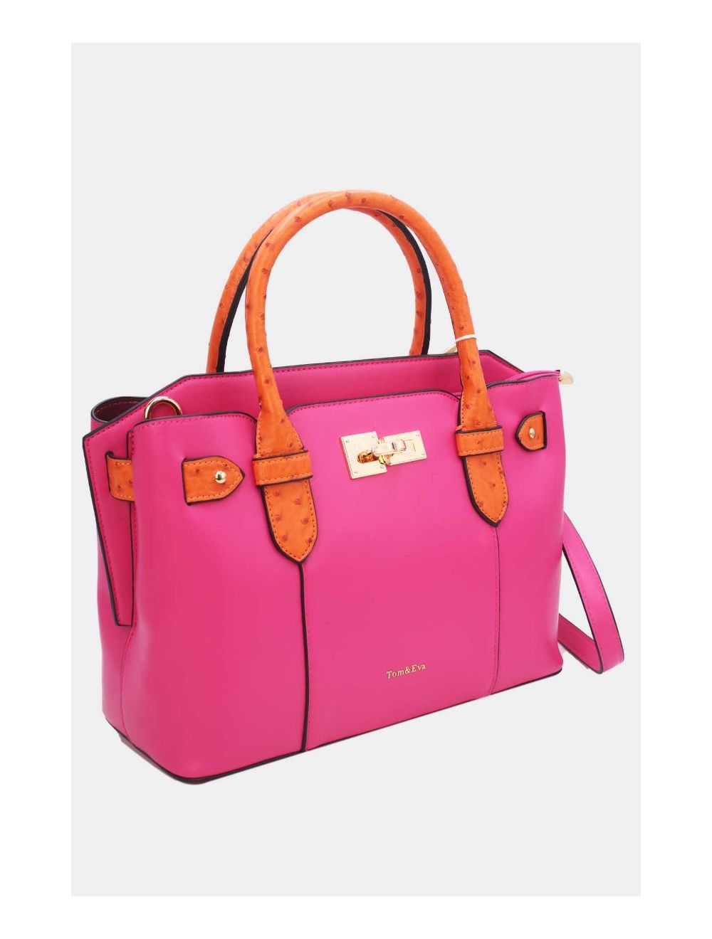 Tom&eva Sac Ordinateur Femme Orné Ceinture 24B-6024-Rose/Orange