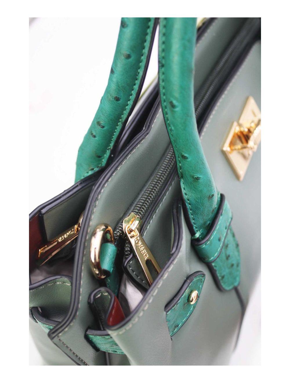 tom&eva Sac Ordinateur Femme Orné Ceinture 24B-6024-Vert