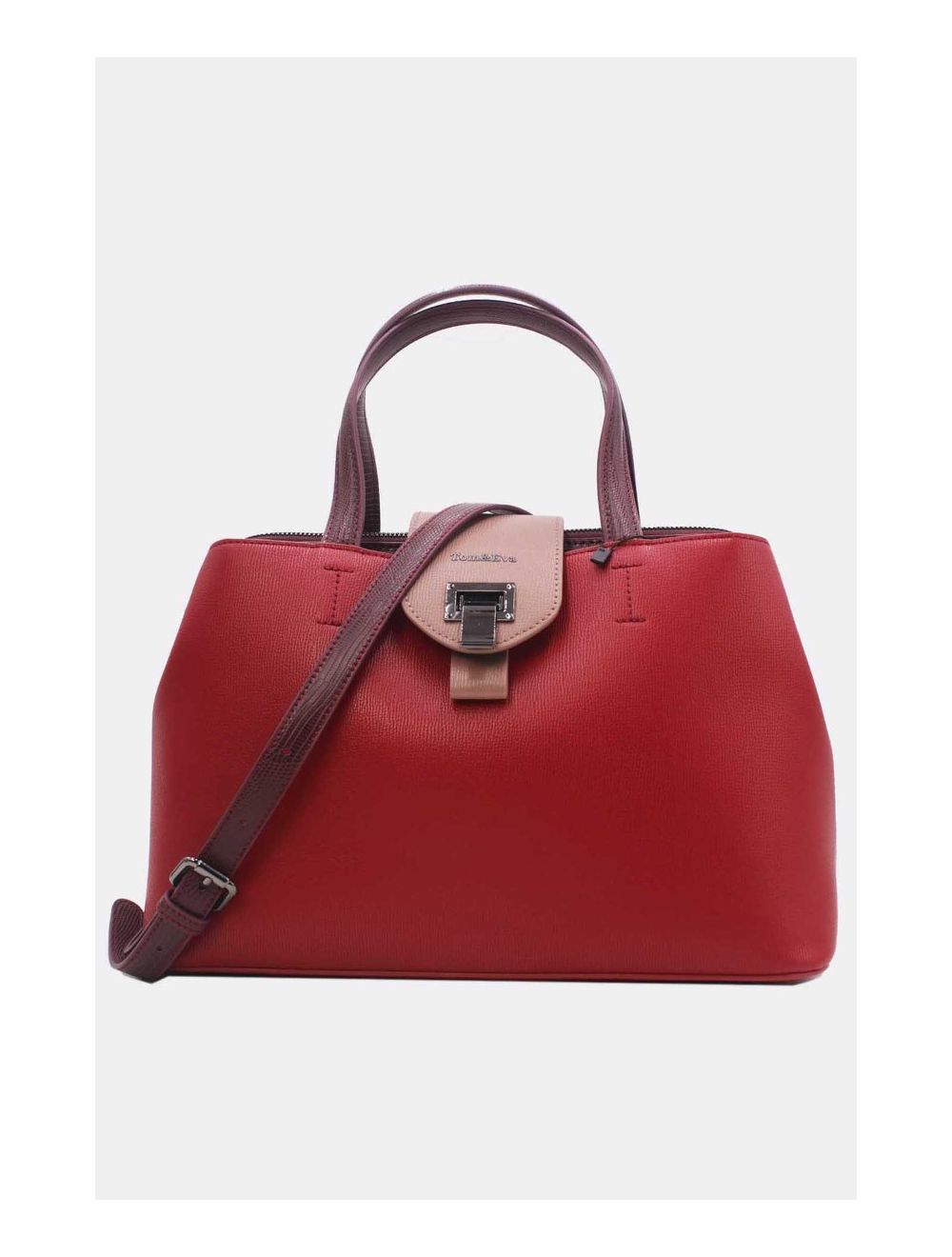 tom&eva Sac Ordinateur Languette 24B-6115-Burgundy/Pink