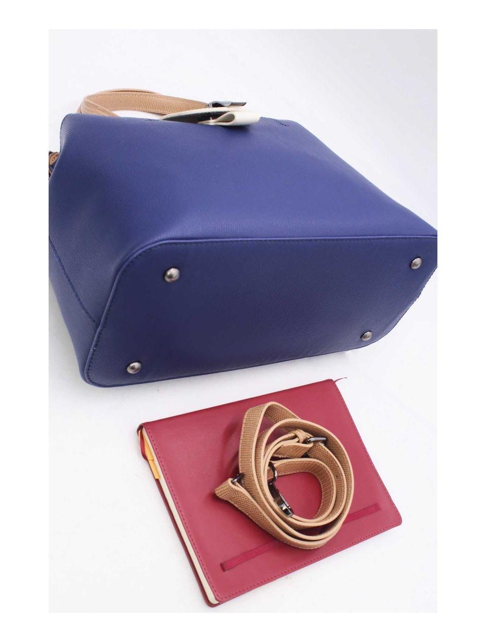 Tom&eva Sac Ordinateur Languette 24B-6115-D.Blue/White