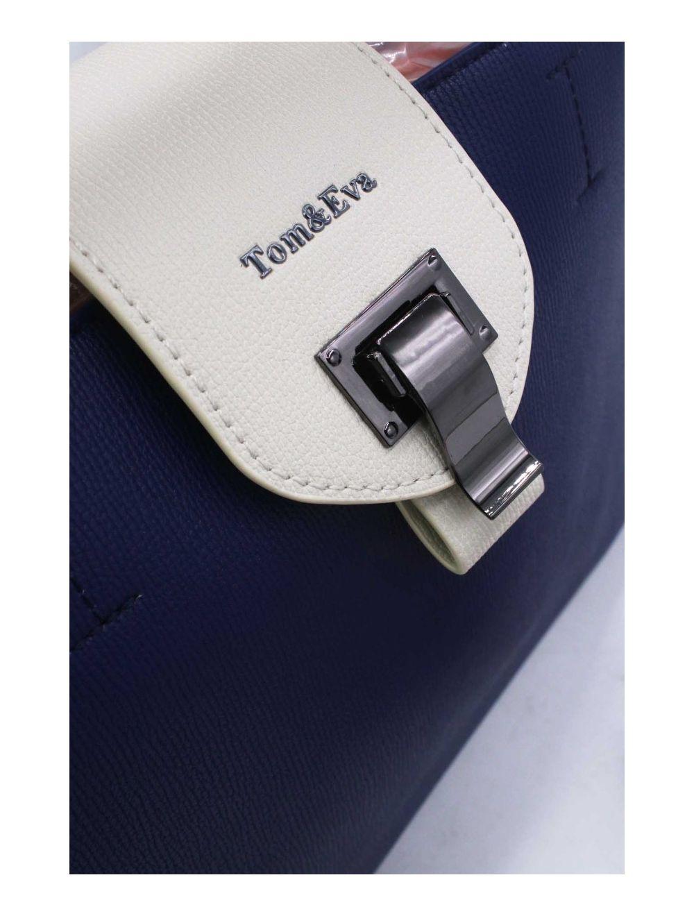 Tom&eva Sac Ordinateur Languette 24B-6115-D.Blue/White