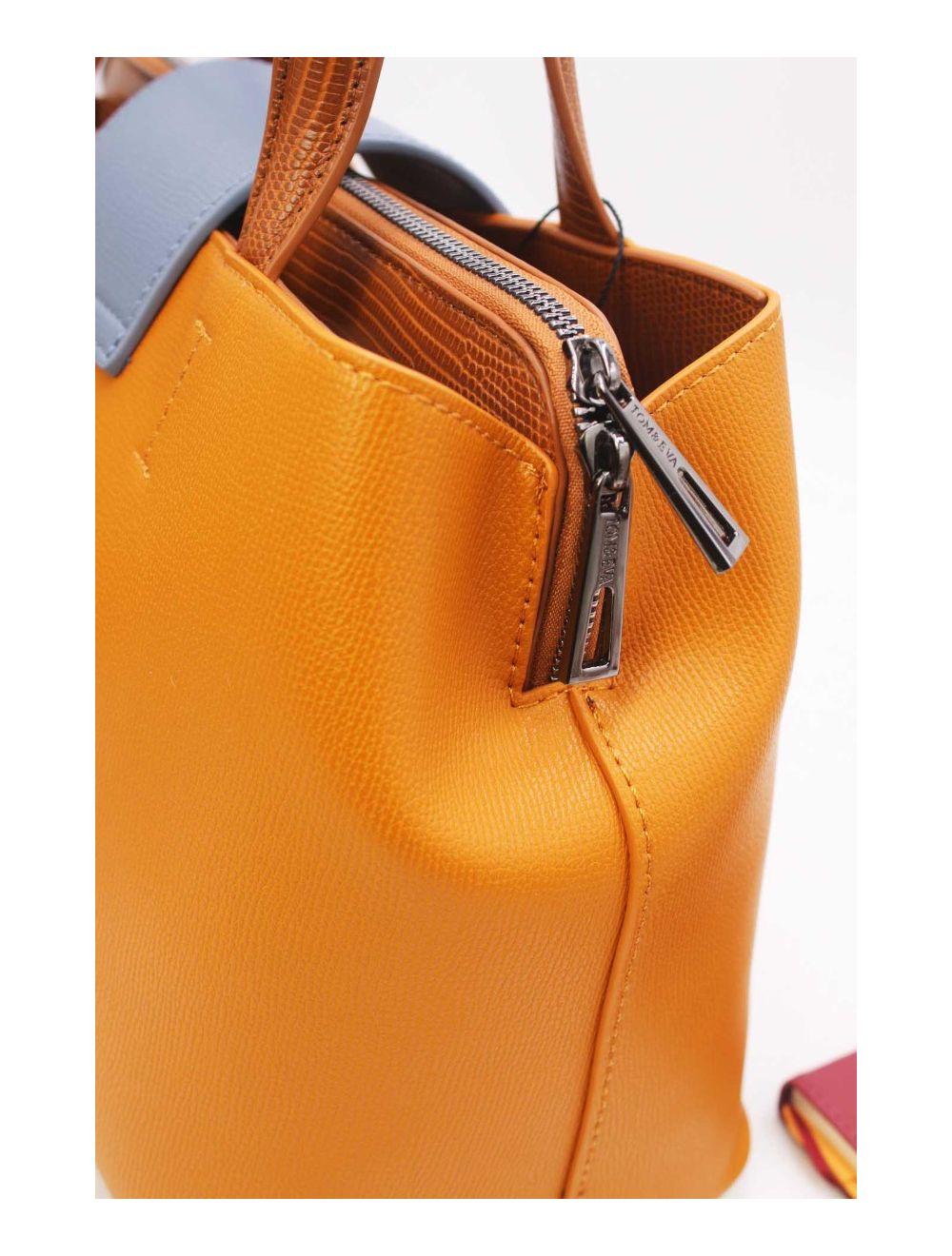 Tom&eva Sac Ordinateur Languette 24B-6115-Yellow/L.Blue