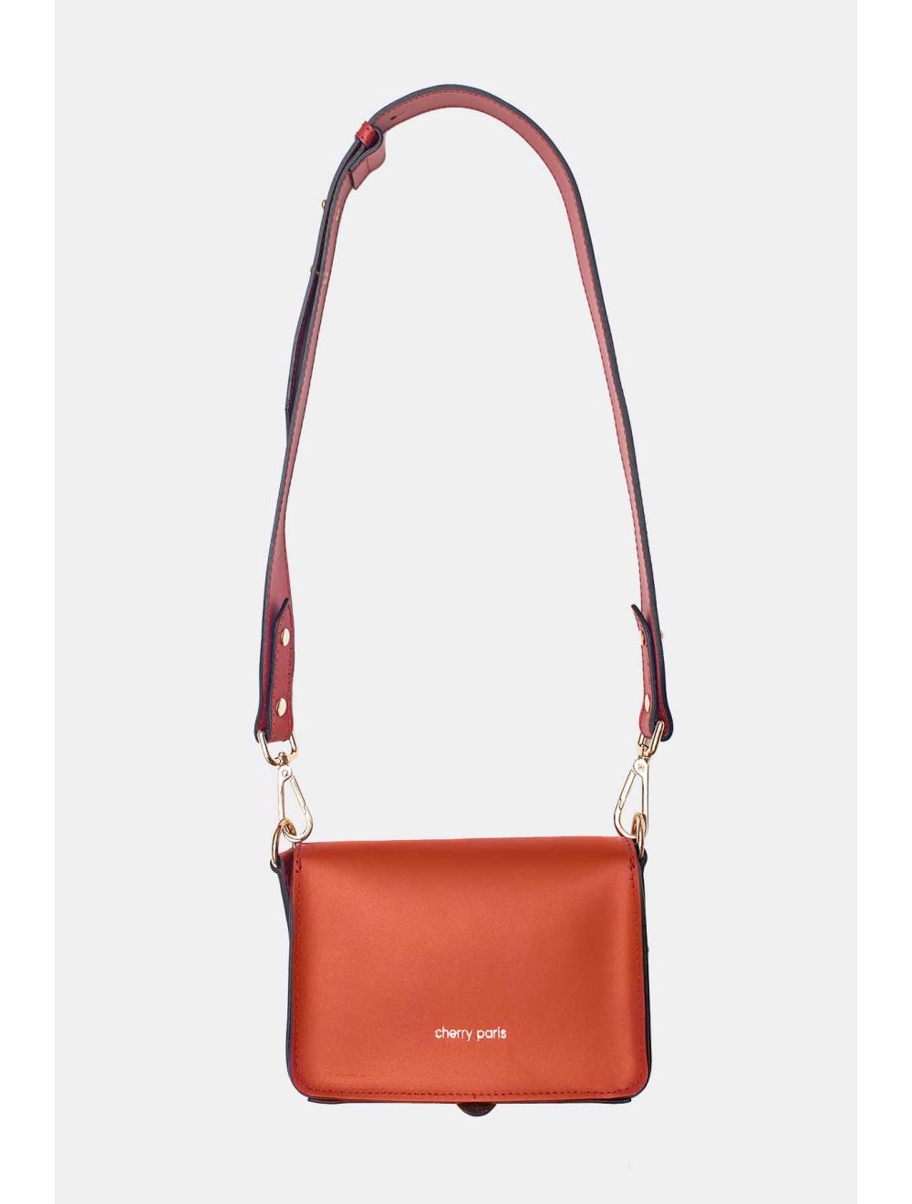 Tom&eva Sac Pochette Banane En Croûte De Cuir De Vachette Lisse-PHILOMENE 3968-ROUILLE