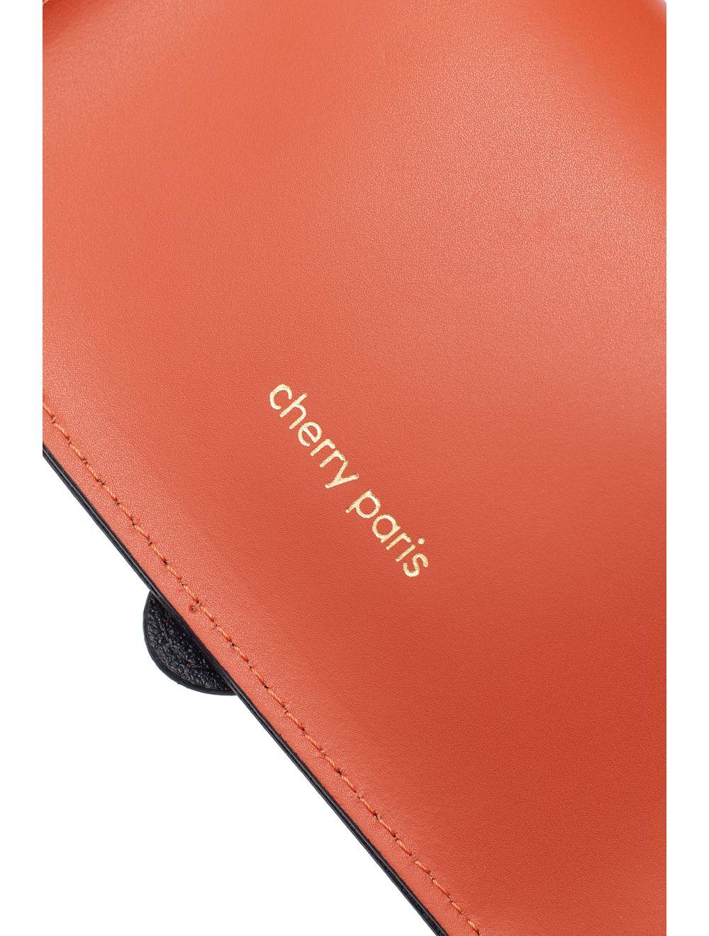 tom&eva Sac pochette banane en croûte de cuir de vachette lisse-PHILOMENE 3968-ROUILLE