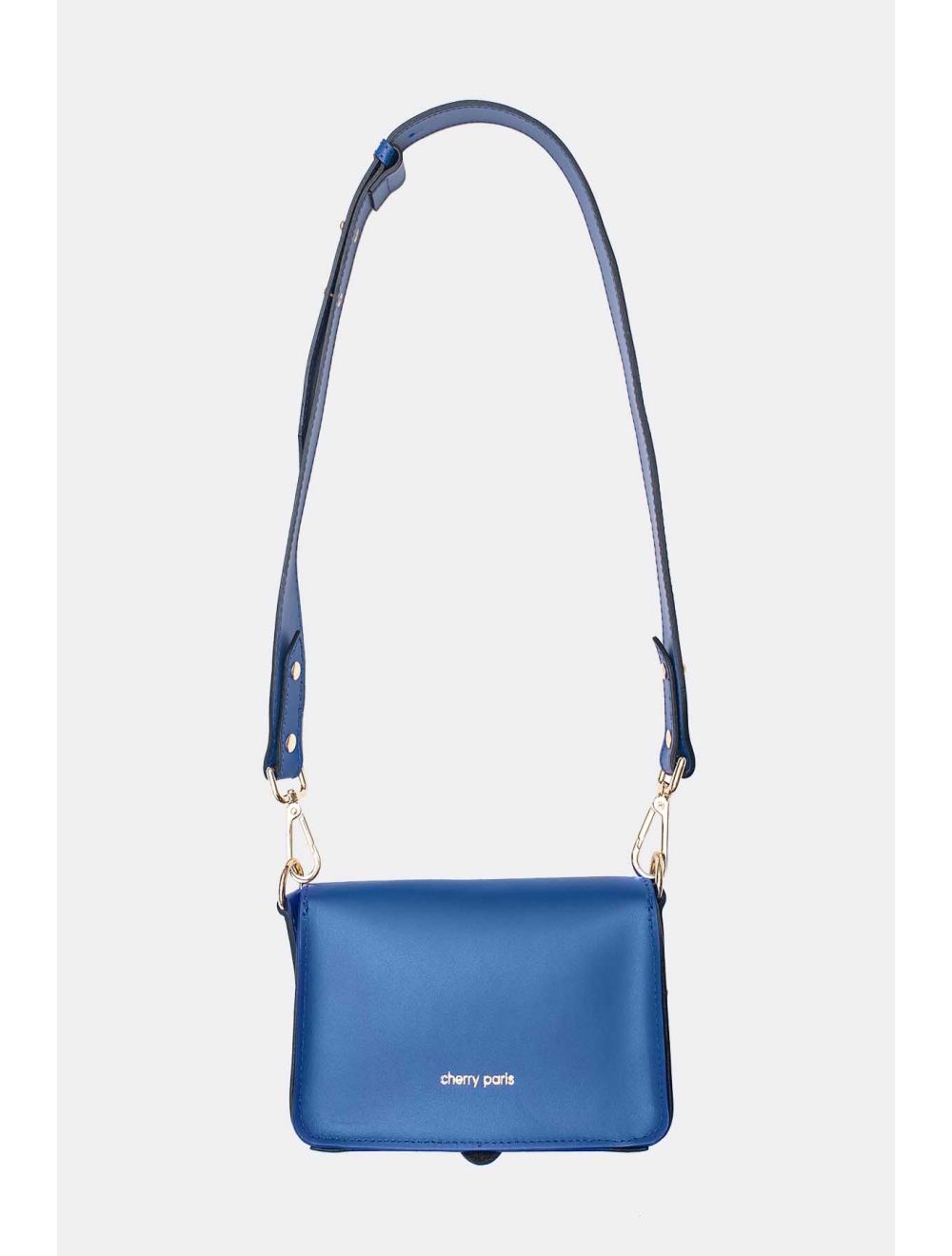 Tom&eva Sac Pochette Banane En Croûte De Cuir De Vachette Lisse-PHILOMENE 3968-BLEU ROI