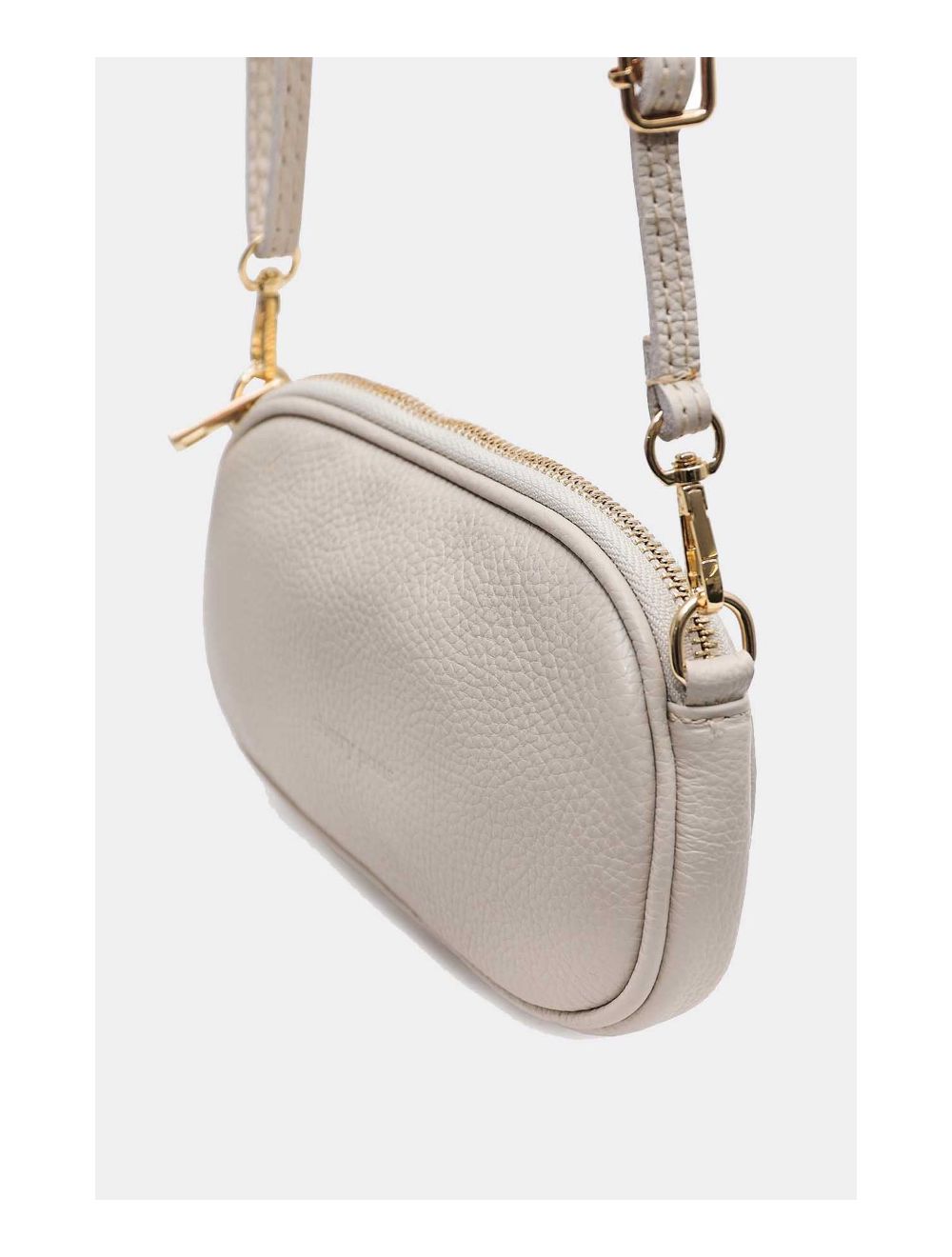 Tom&eva Sac Pochette Cuir De Vachette Grainée 4160 YUMI-Beige