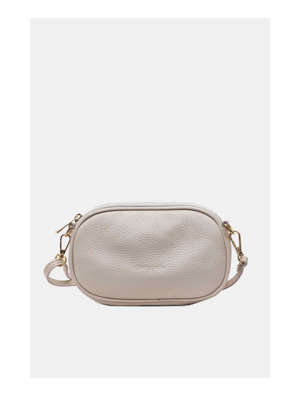Tom&eva Sac Pochette Cuir De Vachette Grainée 4160 YUMI-Beige
