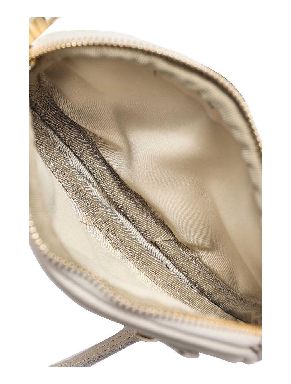 tom&eva Sac Pochette Cuir de Vachette Grainée 4160 YUMI-Beige