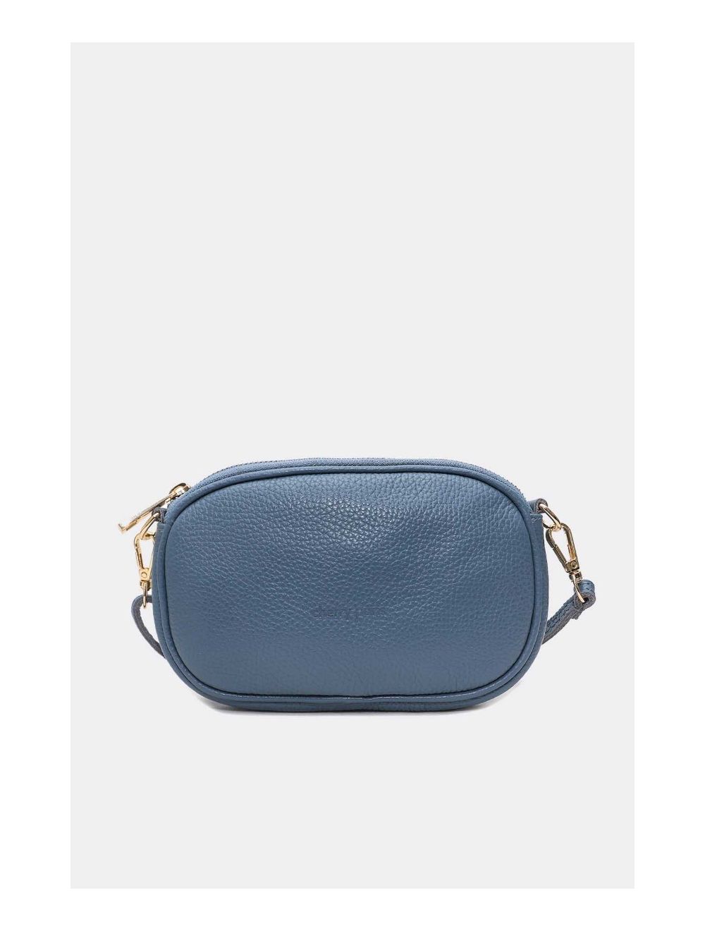 Tom&eva Sac Pochette Cuir De Vachette Grainée 4160 YUMI-Bleu