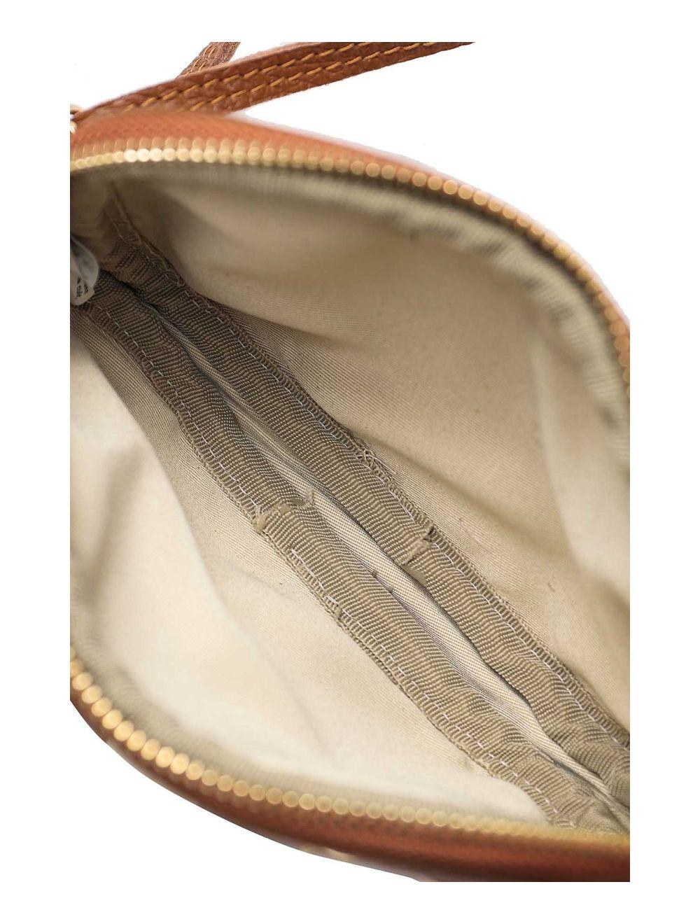 Tom&eva Sac Pochette Cuir De Vachette Grainée 4160 YUMI-Cognac