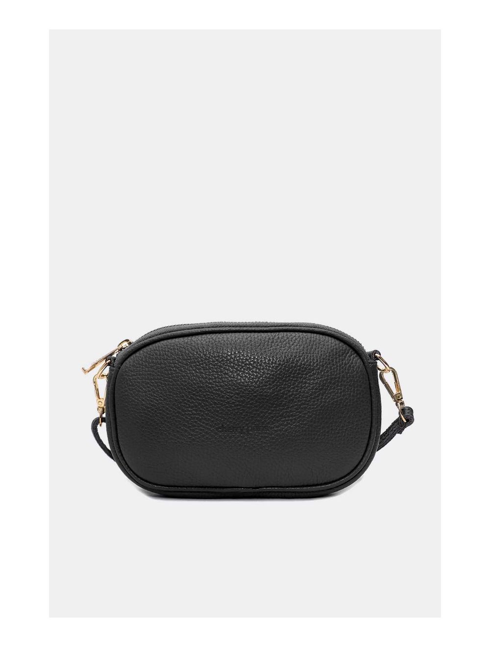 Tom&eva Sac Pochette Cuir De Vachette Grainée 4160 YUMI-Noir