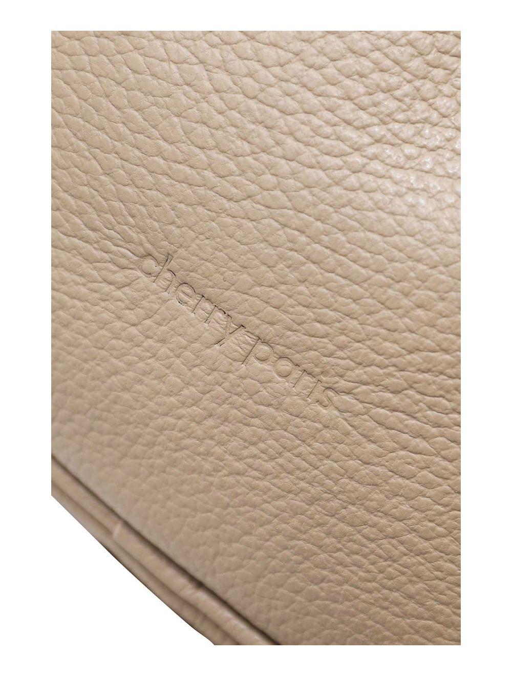 Tom&eva Sac Pochette Cuir De Vachette Grainée 4160 YUMI-Taupe