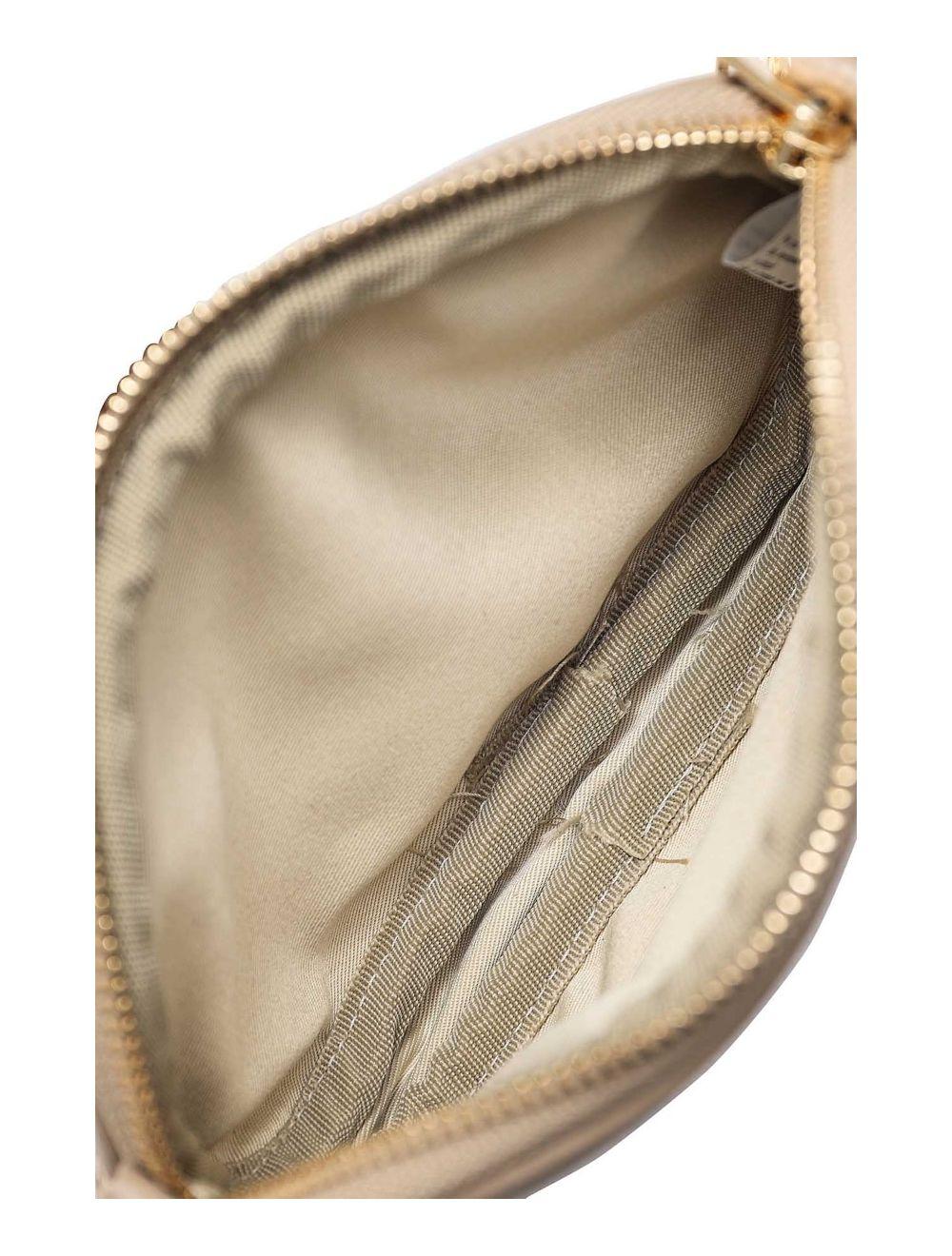 tom&eva Sac Pochette Cuir de Vachette Grainée 4160 YUMI-Taupe