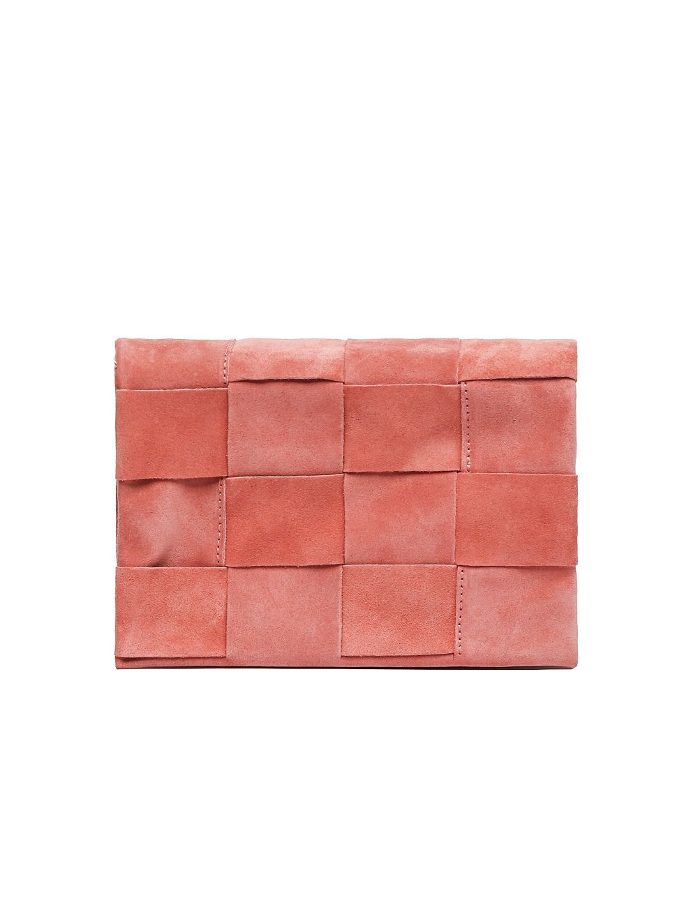 tom&eva Sac pochette porté travers en cuir suède-3961-Corail