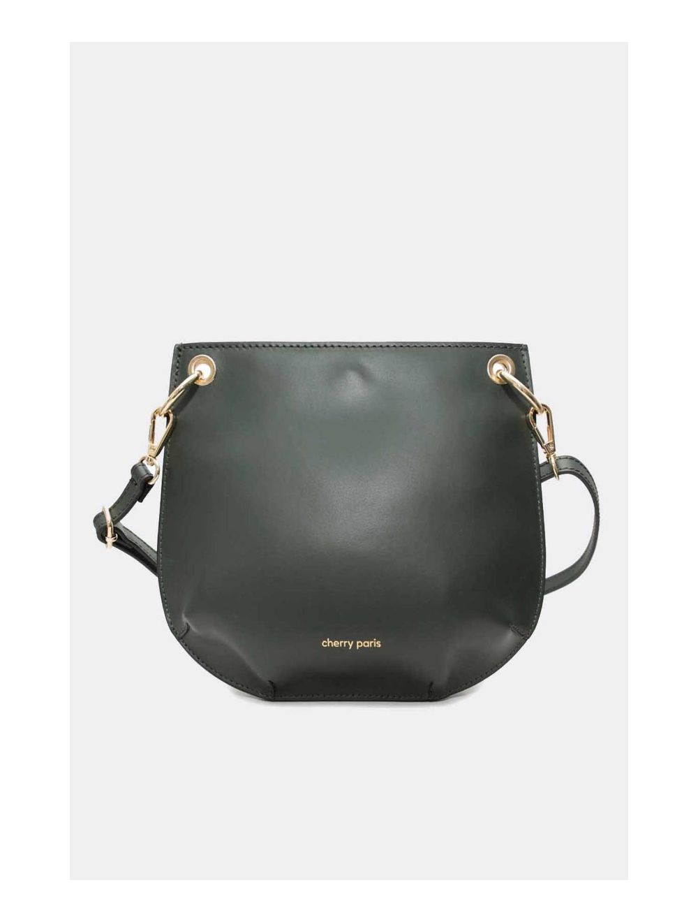 Tom&eva Sac Porté Croisé En Croûte Cuir De Vachette Lisse 4127 CELIA-Vert
