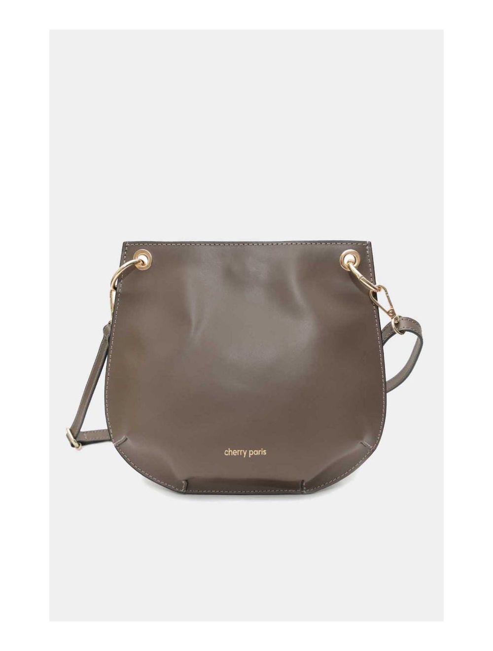 Tom&eva Sac Porté Croisé En Croûte Cuir De Vachette Lisse 4127 CELIA-Taupe