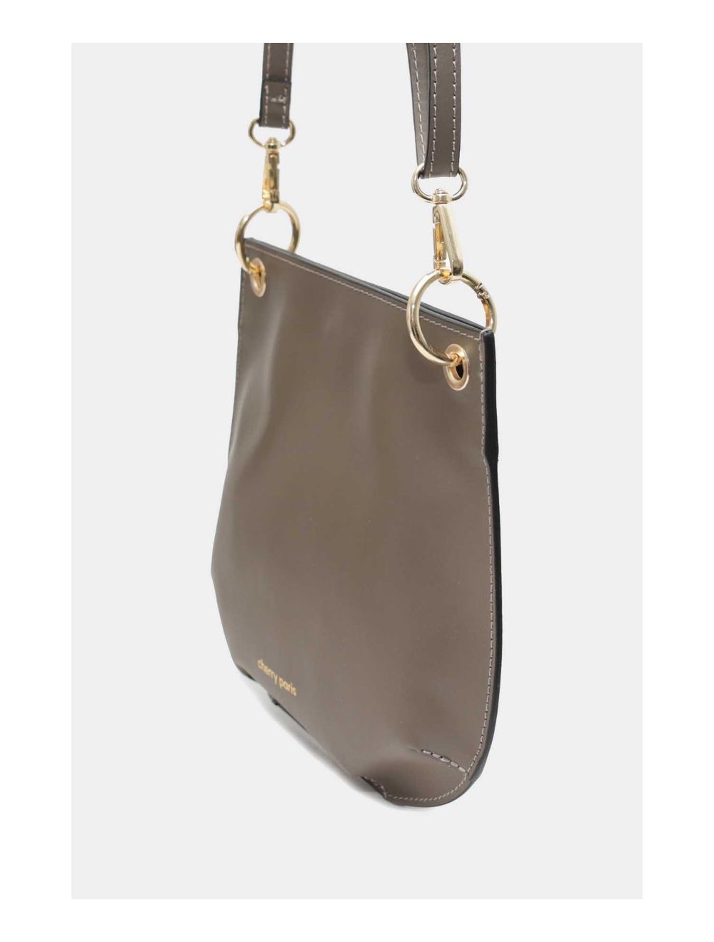 Tom&eva Sac Porté Croisé En Croûte Cuir De Vachette Lisse 4127 CELIA-Taupe