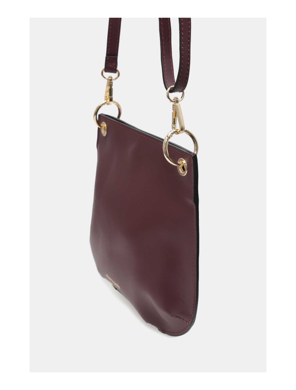 Tom&eva Sac Porté Croisé En Croûte Cuir De Vachette Lisse 4127 CELIA-Bordeaux