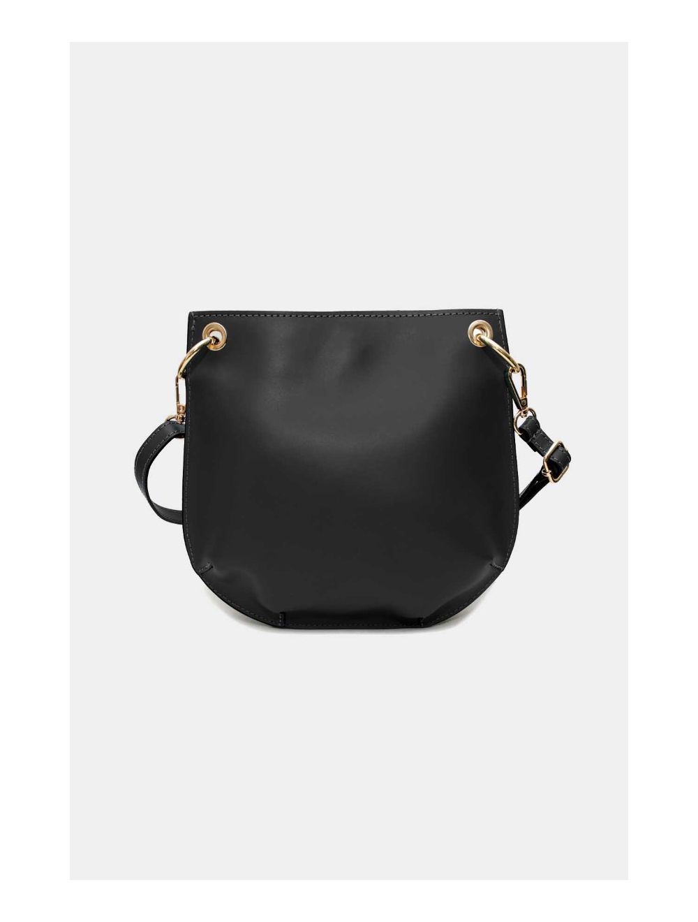 Tom&eva Sac Porté Croisé En Croûte Cuir De Vachette Lisse 4127 CELIA-Noir