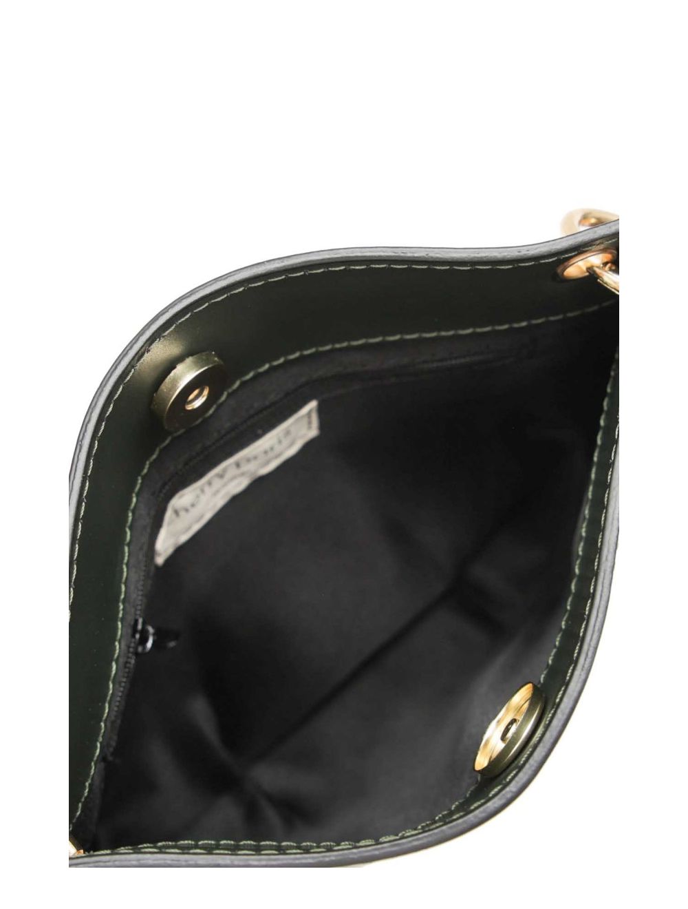 tom&eva Sac Porté Croisé en Croûte Cuir de Vachette Lisse 4127 CELIA-Vert