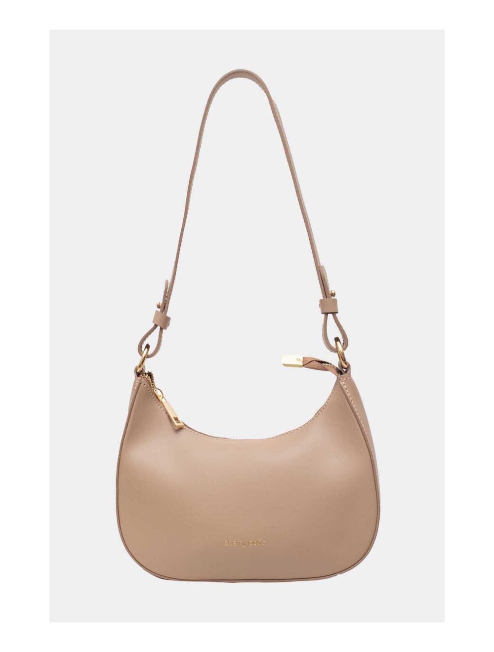 tom&eva Sac Porté Croisé en Croûte Cuir Vachette Lisse 4076 DANA-Sable