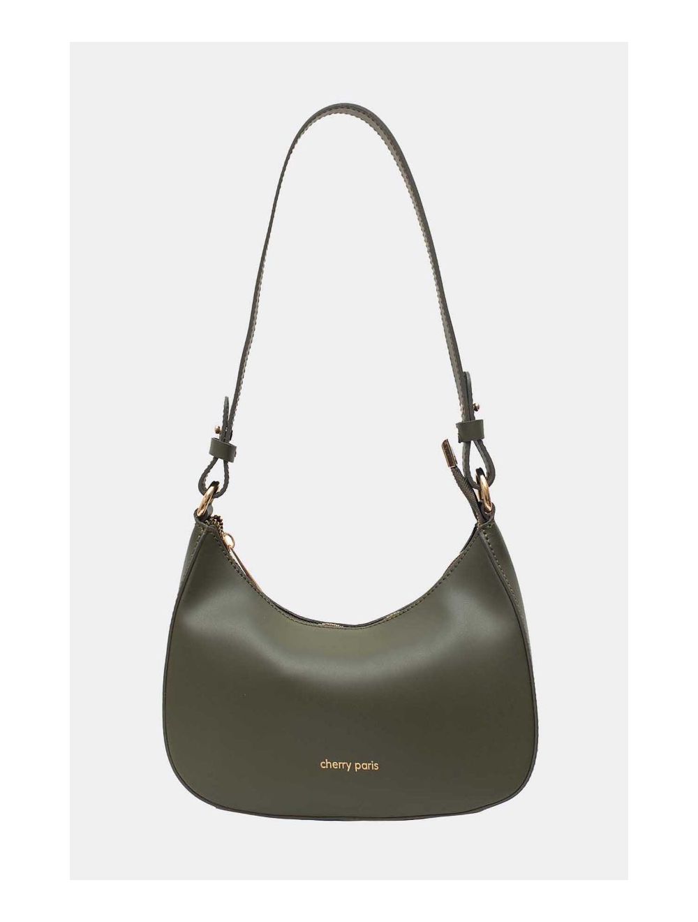 Tom&eva Sac Porté Croisé En Croûte Cuir Vachette Lisse 4076 DANA-Kaki