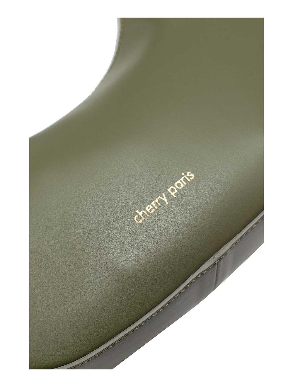 tom&eva Sac Porté Croisé en Croûte Cuir Vachette Lisse 4076 DANA-Kaki