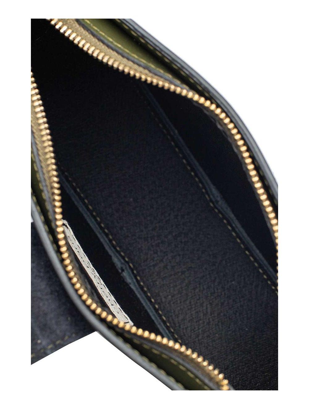 tom&eva Sac Porté Croisé en Croûte Cuir Vachette Lisse 4077 TIGUIDA-Kaki