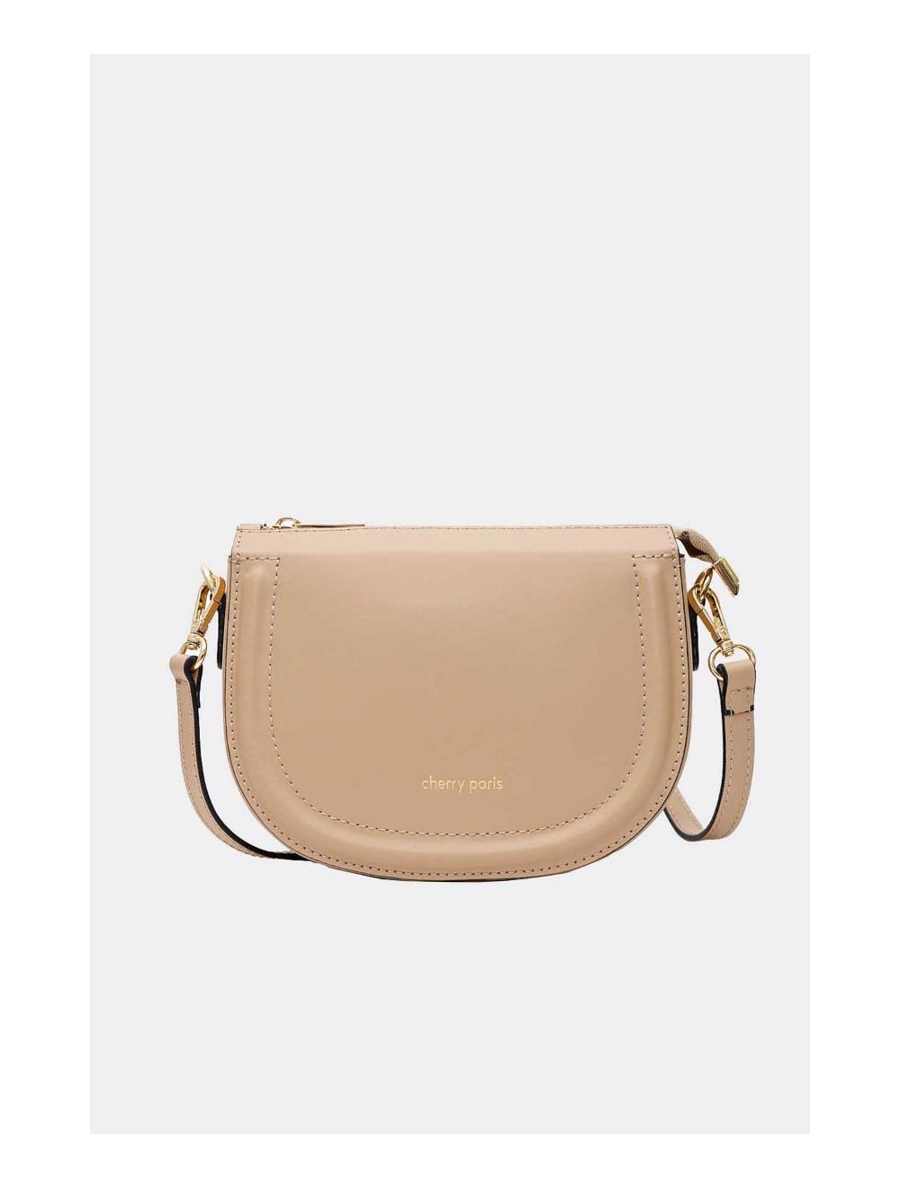 Tom&eva Sac Porté Croisé En Croûte Cuir Vachette Lisse 4096 TINA-Sable