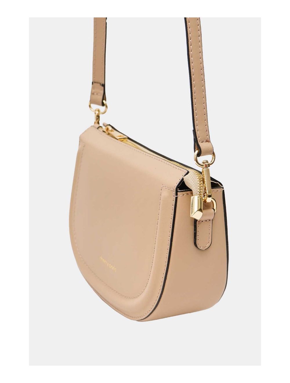 Tom&eva Sac Porté Croisé En Croûte Cuir Vachette Lisse 4096 TINA-Sable