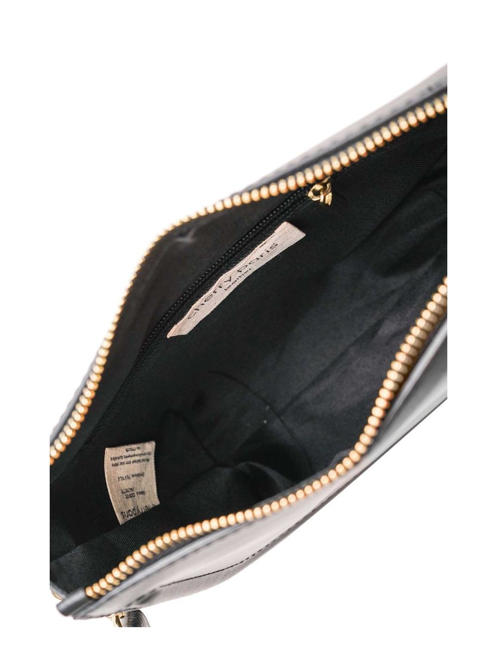 tom&eva Sac Porté Croisé en Croûte Cuir Vachette Lisse 4096 TINA-Noir