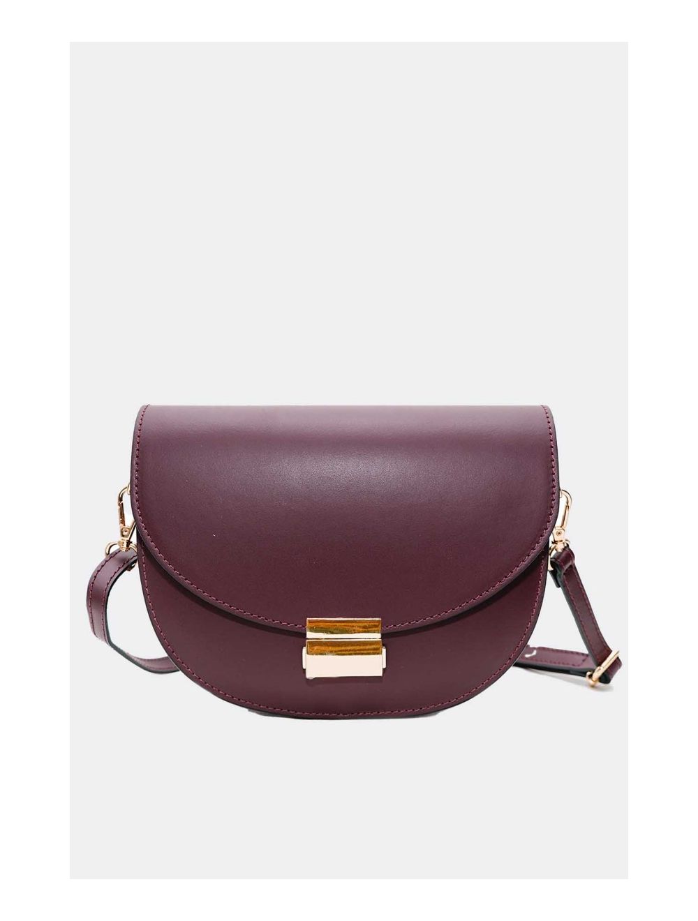 Tom&eva Sac Porté Croisé En Croûte Cuir Vachette Lisse 4125 AVRIL-Bordeaux