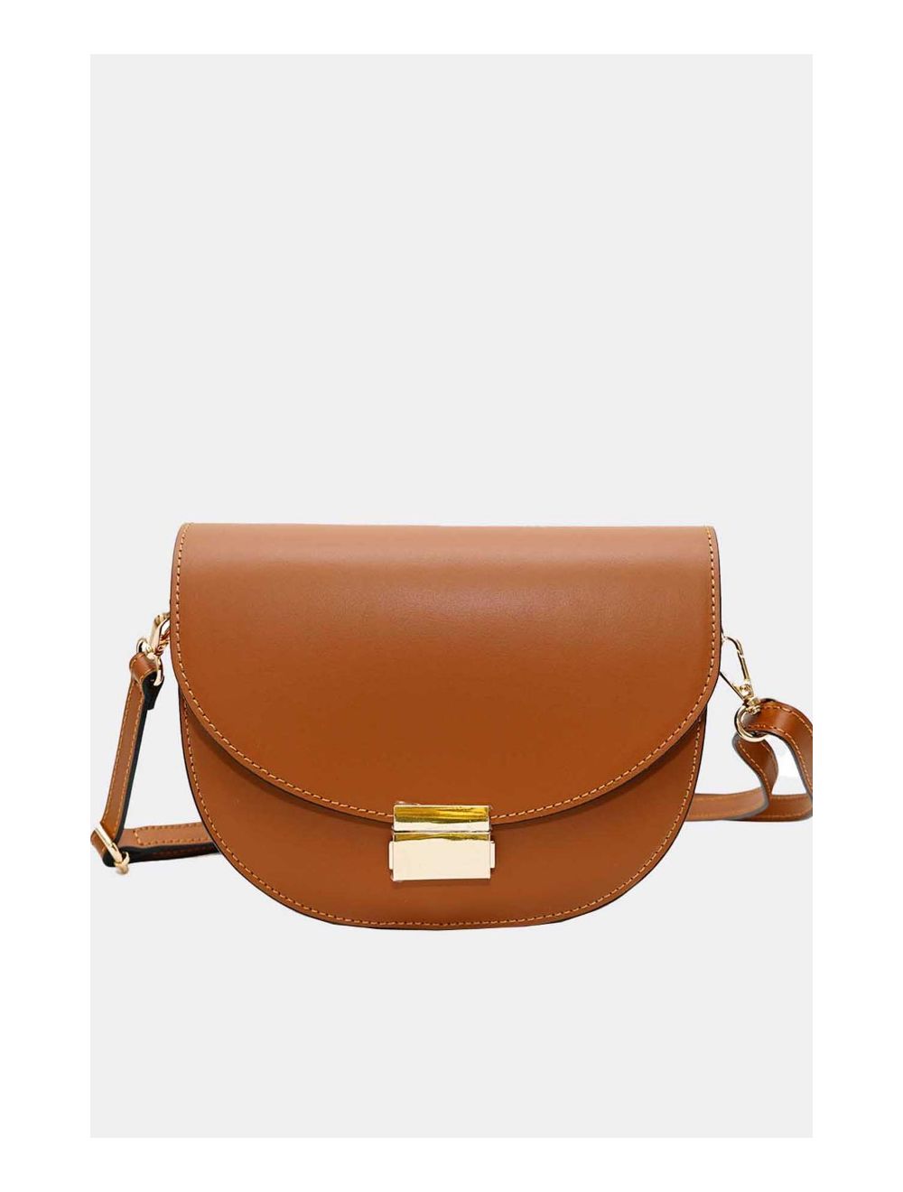 Tom&eva Sac Porté Croisé En Croûte Cuir Vachette Lisse 4125 AVRIL-Camel