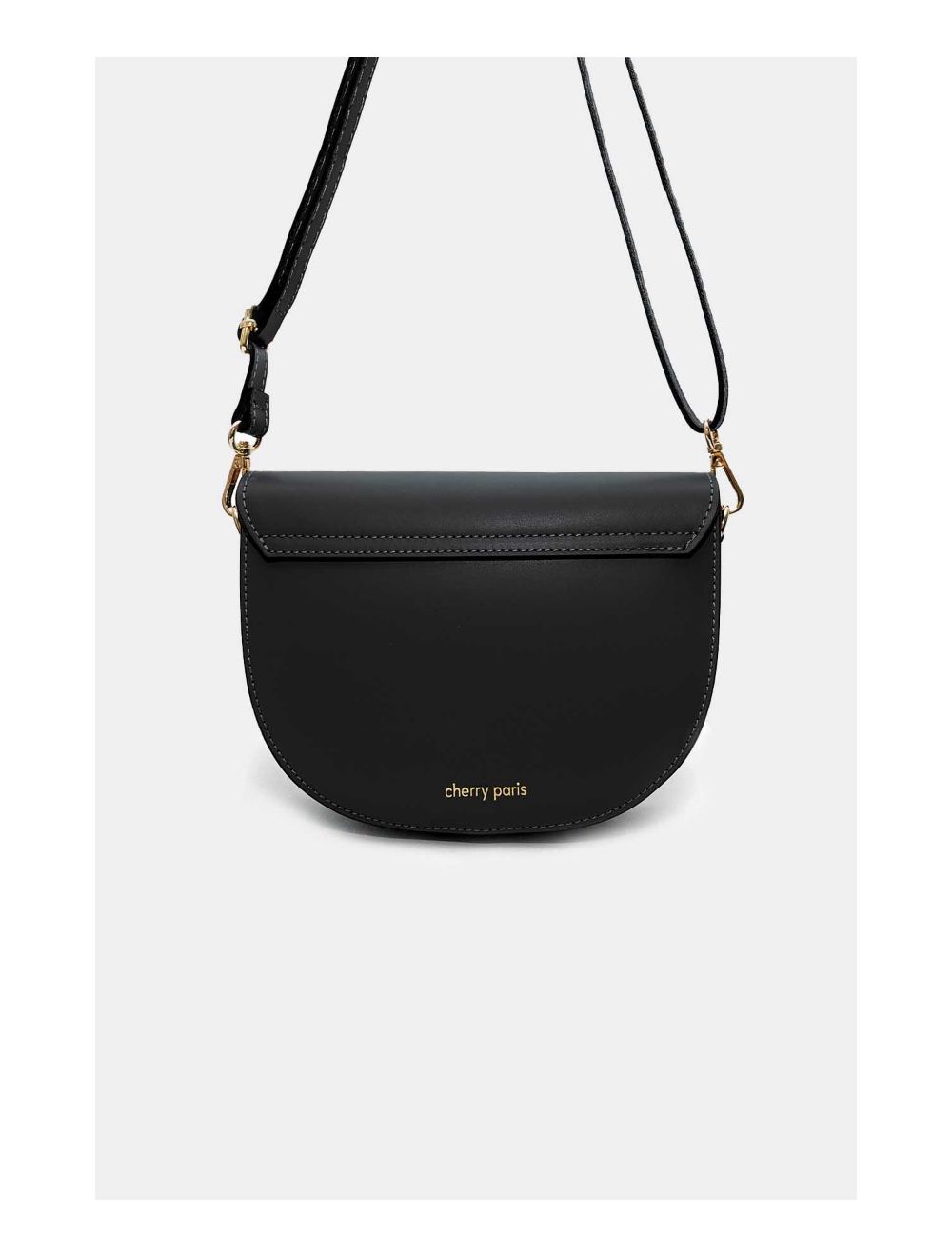 Tom&eva Sac Porté Croisé En Croûte Cuir Vachette Lisse 4125 AVRIL-Noir