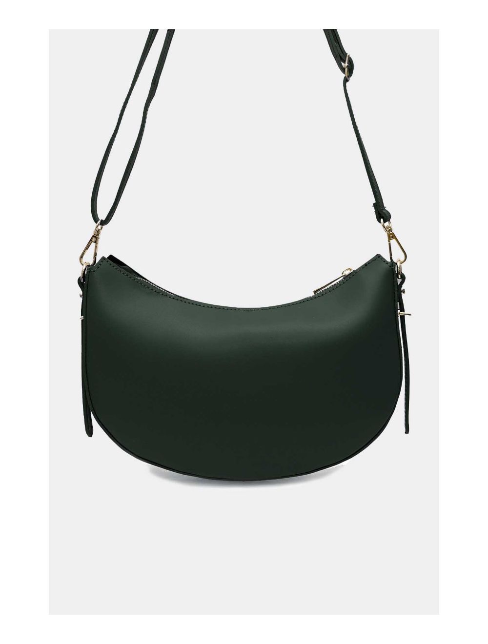 Tom&eva Sac Porté Croisé En Croûte Cuir Vachette Lisse 4148 DAHLIA-Vert