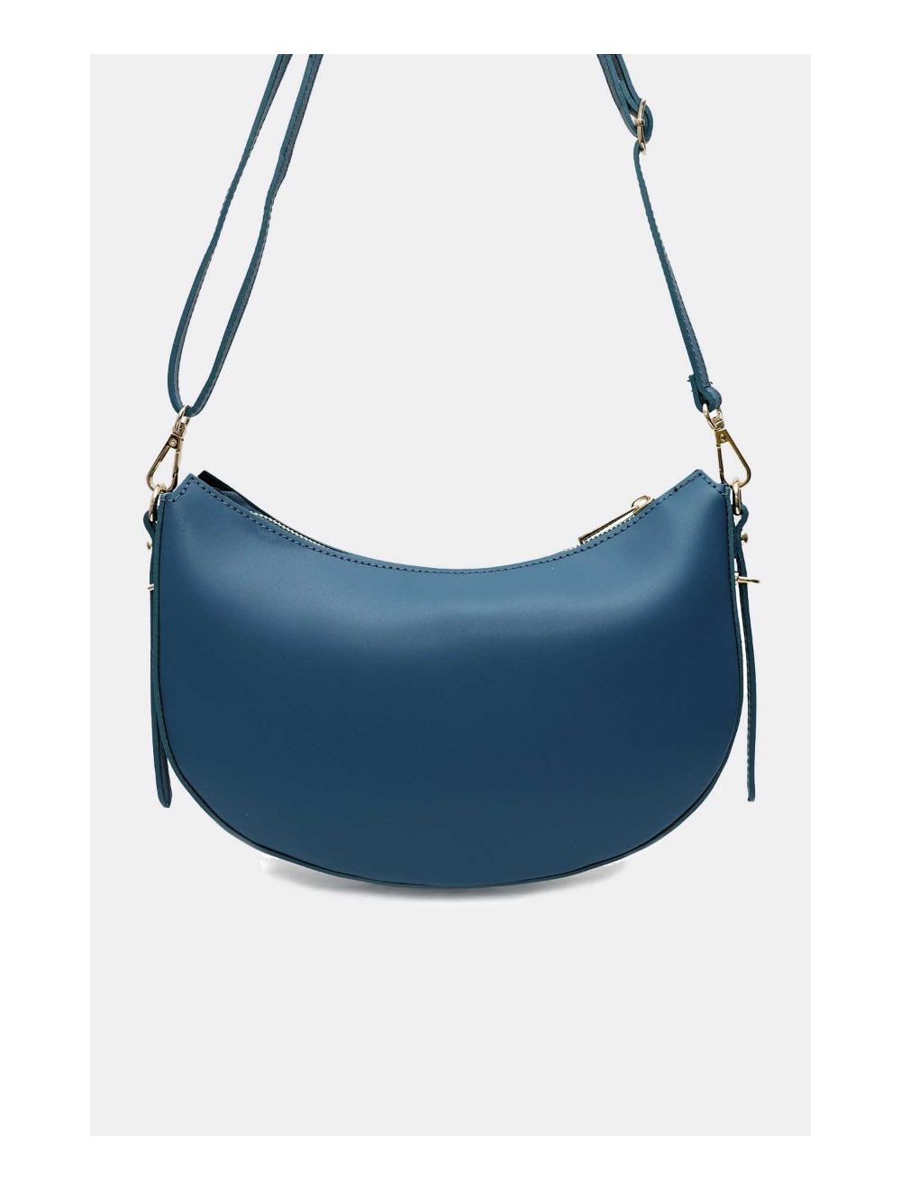 Tom&eva Sac Porté Croisé En Croûte Cuir Vachette Lisse 4148 DAHLIA-Petrole