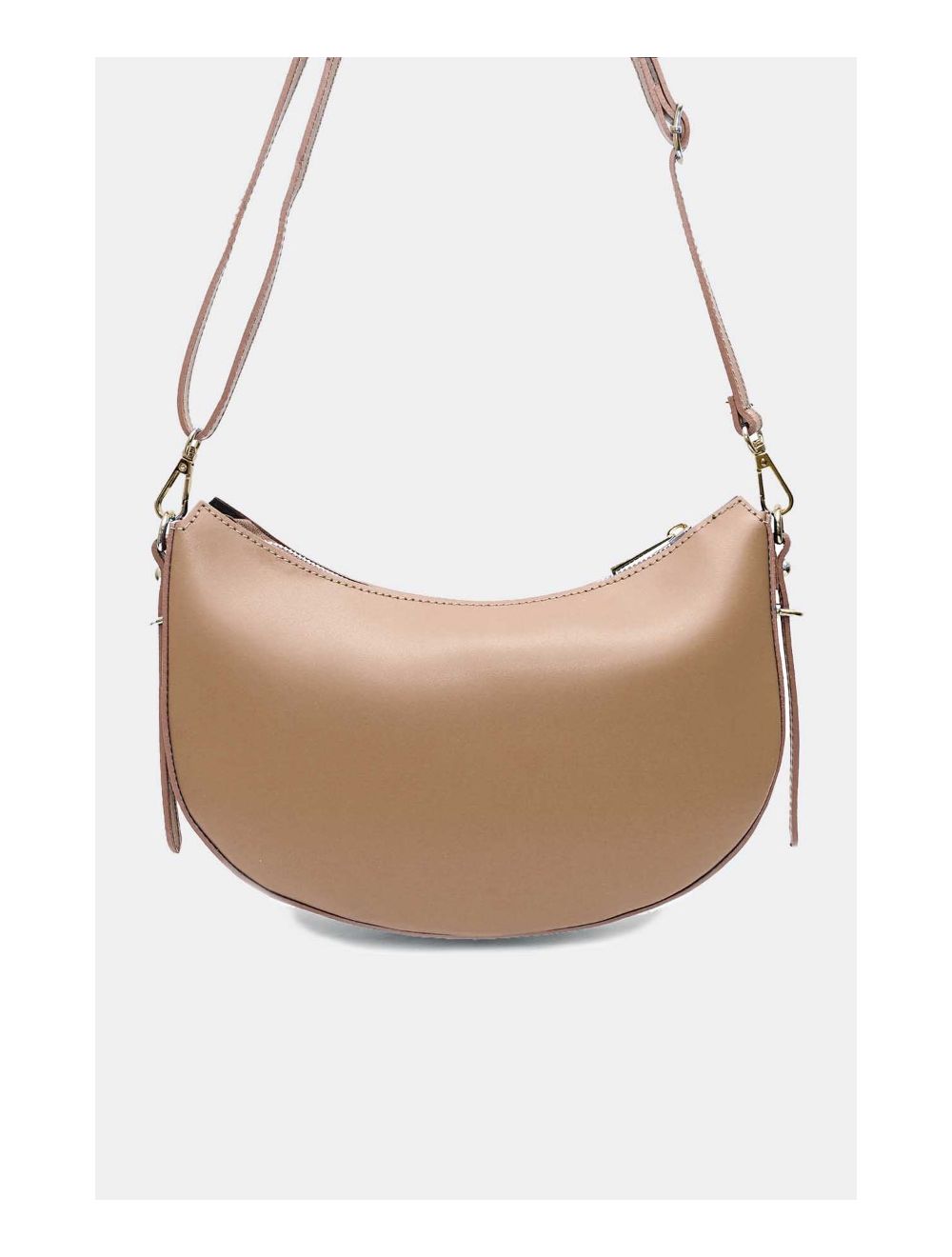 Tom&eva Sac Porté Croisé En Croûte Cuir Vachette Lisse 4148 DAHLIA-Sable