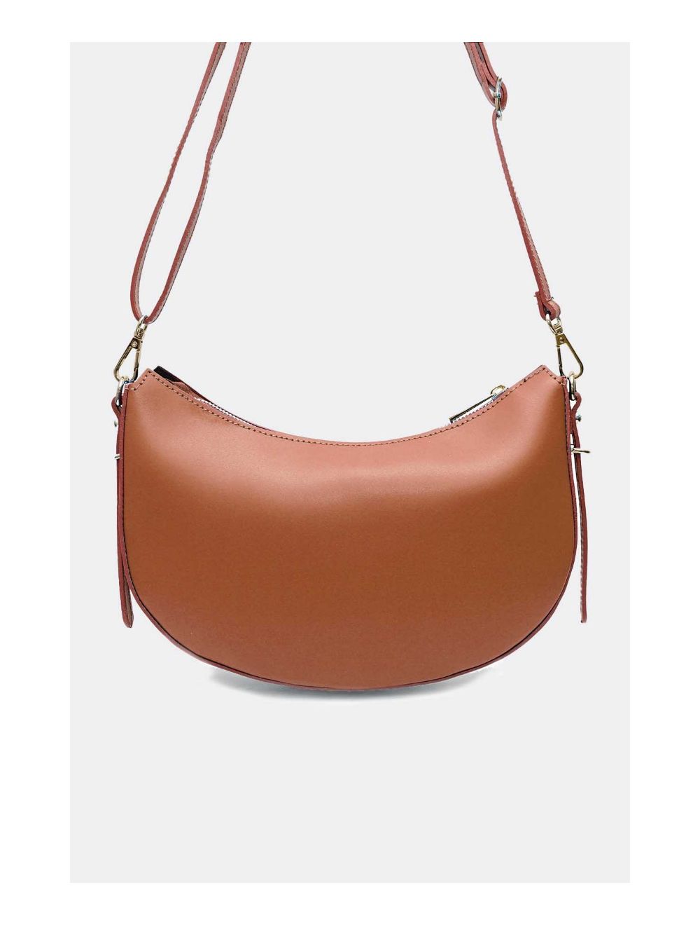 Tom&eva Sac Porté Croisé En Croûte Cuir Vachette Lisse 4148 DAHLIA-Camel